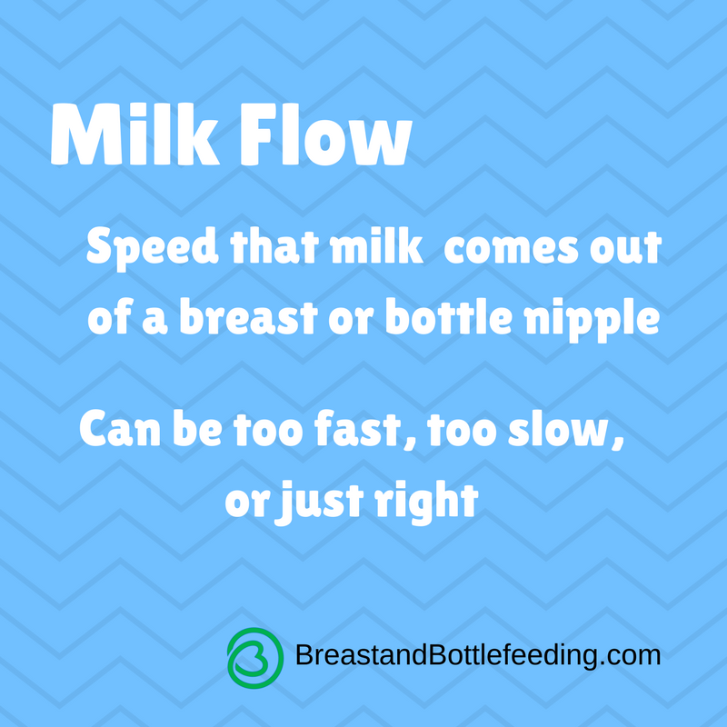 Learn how to know if the milk flow is too fast or too slow for your baby.
